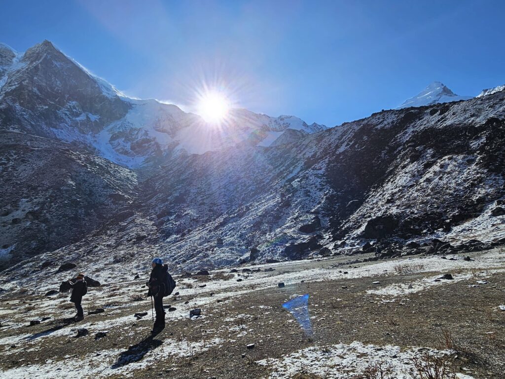 View from Goechala pass