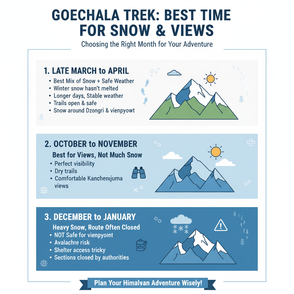 Best Time for Goechala Trek