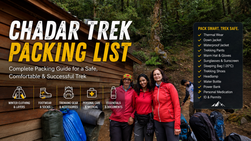 Chadar Trek Packing List